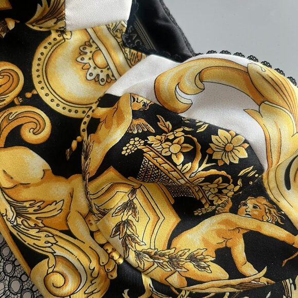 Versace Baroque Silk Bustier-Style Top | Worn Once | Tailored Fit | $995 Retail - Picture 3 of 9